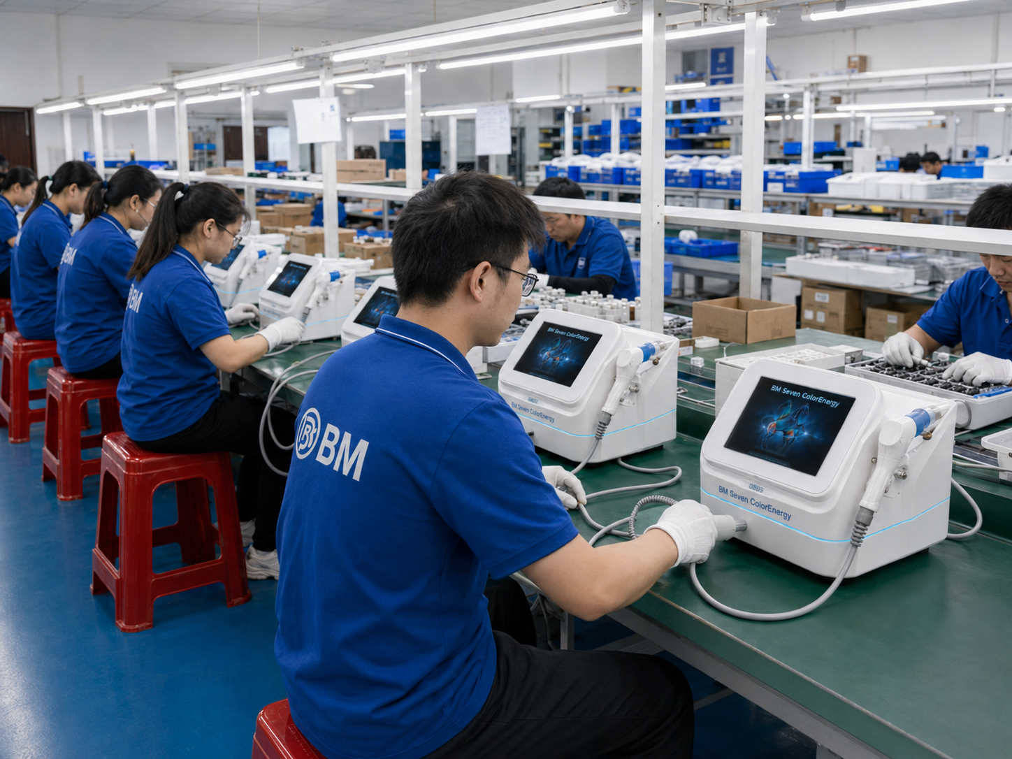 BM Seven ColorEnery rehabilitation equipment assembly and configuration support