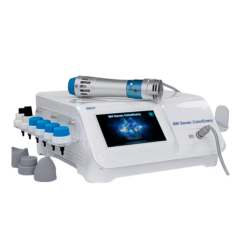 BMV27 veterinary shockwave device with 7-inch touchscreen and handpiece